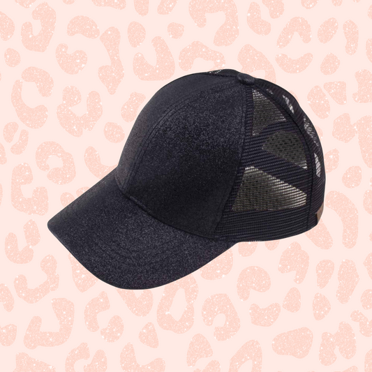 Glitter High Pony Baseball Cap