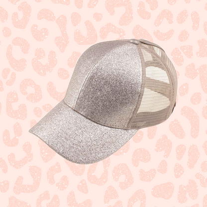 Glitter High Pony Baseball Cap