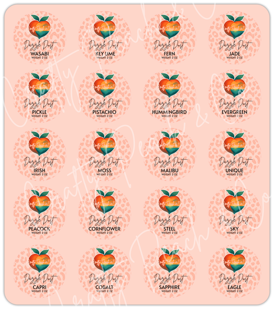 Dazzle Dust Replacement Labels